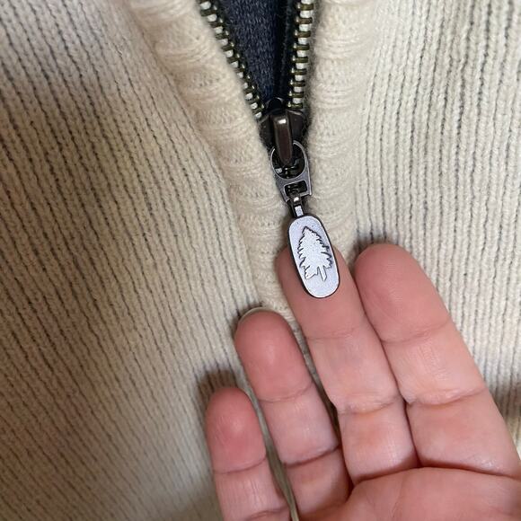 Vintage Eddie Bauer Wool Blend Zip Sweater Vest Made in Hong Kong Large - Picture 5 of 8